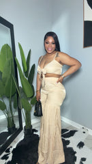 Soft Girl Pant Set (beige)