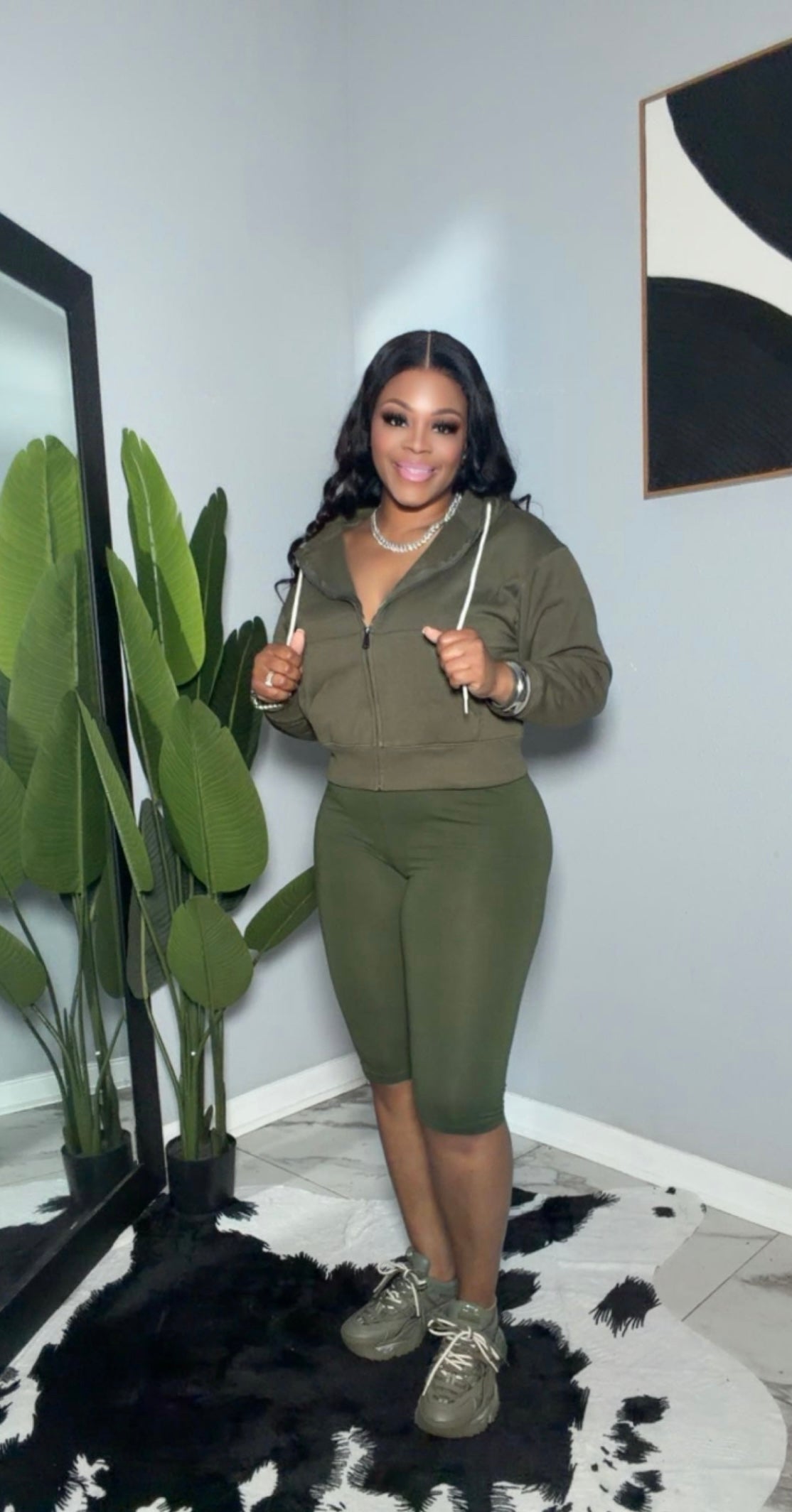 Twin Flame Set (olive)