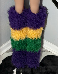 Mardi Route Fluffy Knee Boots